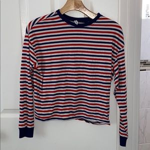 stripped shirt. really comfy.